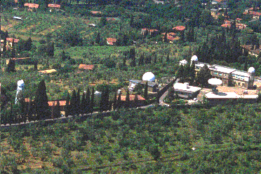 Overhead view of the Arcetri Astrophysical Observatory